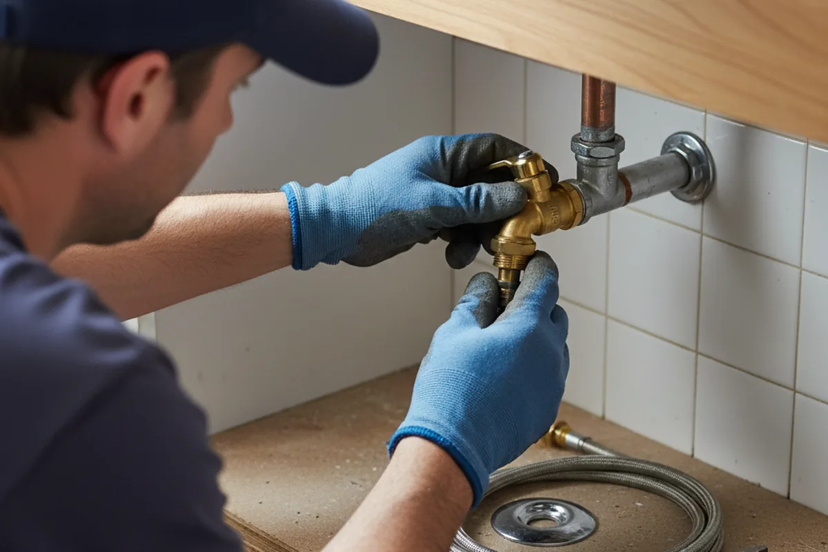 Shutoff valve and fitting work during Emergency Plumbing in Big Pine Key